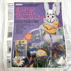 Vintage Easter Plastic Canvas Kit Clearing House Customers Exclusive Sealed